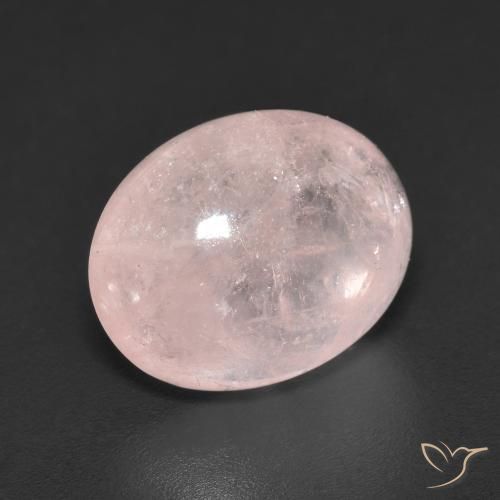 Morganite Rosa chiaro naturale da 5.89 ct, Ovale, Trasparente