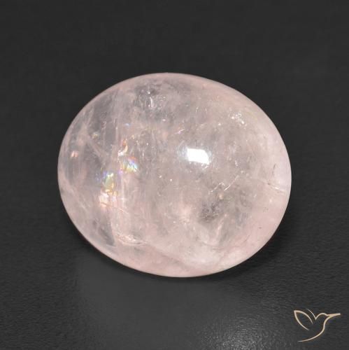 Morganite Rosa chiaro naturale da 6.74 ct, Ovale, Trasparente