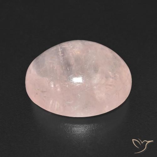 Morganite Rosa chiaro naturale da 6.74 ct, Ovale, Trasparente