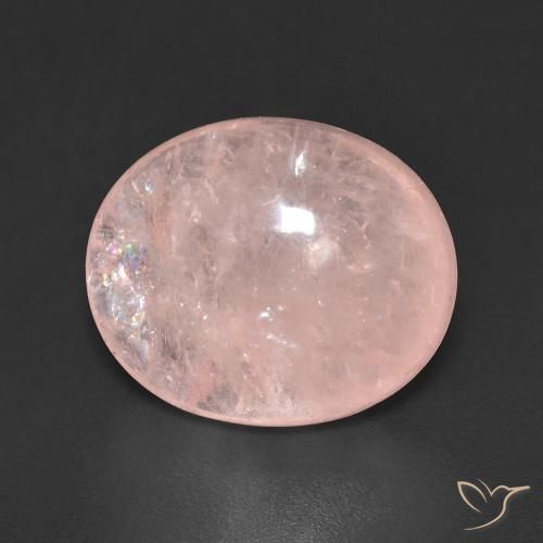 6.33ct Naturale rosa fenicottero Morganite, Ovale, Trasparente