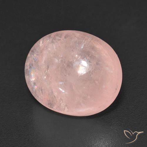 Morganite rosa fenicottero naturale da 6.33 ct, Ovale, Trasparente