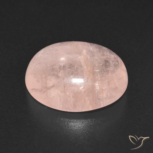 Morganite Rosa medio naturale da 4.45 ct, Ovale, Trasparente