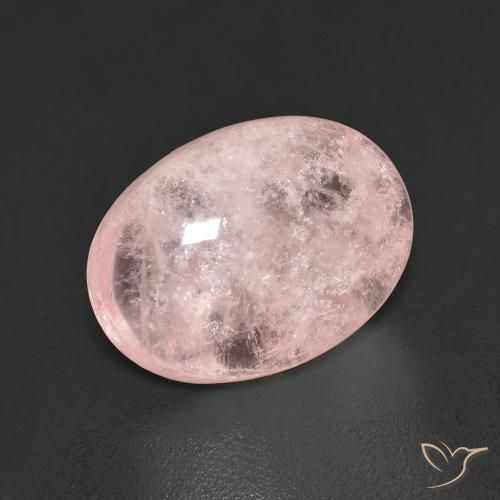 Morganite Rosa medio naturale da 6.49 ct, Ovale, Trasparente