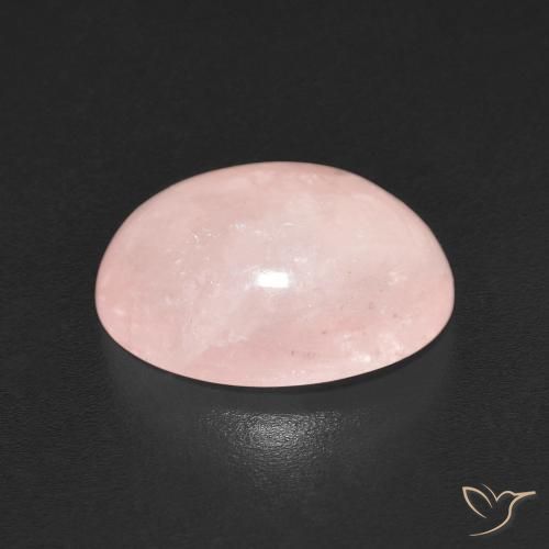 Morganite Rosa medio naturale da 5.52 ct, Ovale, Traslucido