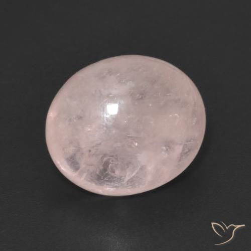 Morganite Rosa corallo naturale da 4.90 ct, Ovale, Trasparente