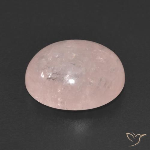 Morganite Rosa corallo naturale da 4.90 ct, Ovale, Trasparente