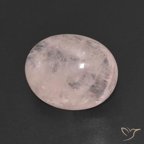 Morganite Rosa Corallo Chiaro naturale da 4.89 ct, Ovale, Trasparente