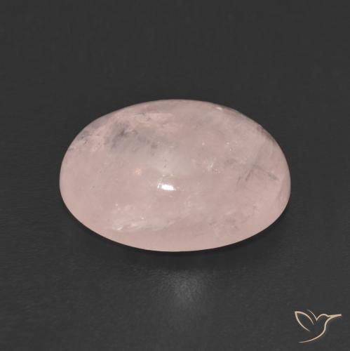 Morganite Rosa Corallo Chiaro naturale da 4.89 ct, Ovale, Trasparente