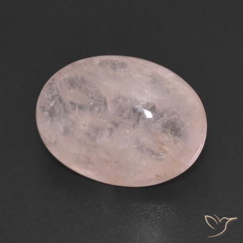 Morganite Rosa chiaro naturale da 7.68 ct, Ovale, Trasparente
