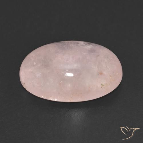 Morganite Rosa chiaro naturale da 7.68 ct, Ovale, Trasparente