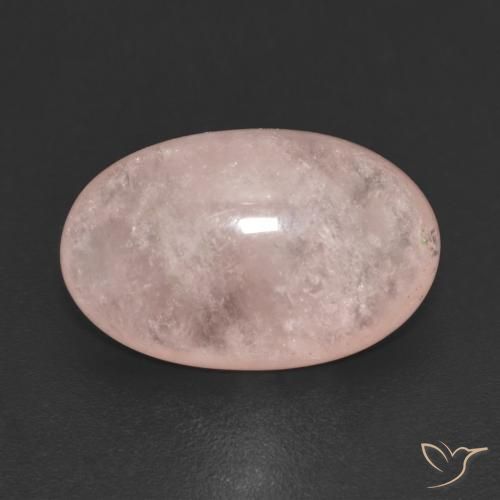 Morganite rosa fenicottero naturale da 7.67 ct, Ovale, Traslucido