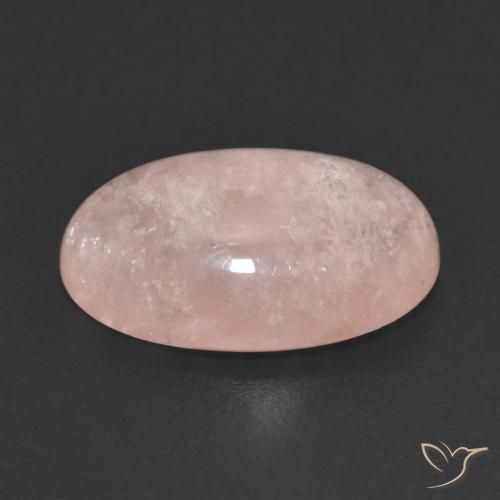 Morganite rosa fenicottero naturale da 7.67 ct, Ovale, Traslucido