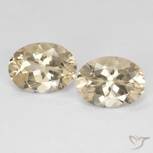 2.33ctw Naturale Dorato chiaro Morganite, Ovale, VVS-VS