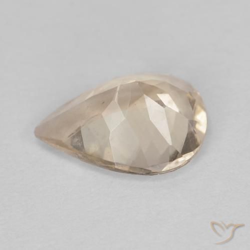Morganite Arancione chiaro naturale da 0.79 ct, Forma a pera, VVS