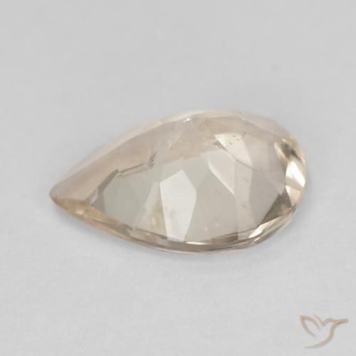 Morganite Dorato chiaro naturale da 0.85 ct, Forma a pera, VS