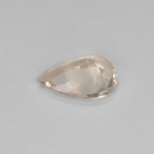 Morganite naturale dorato da 0,54 ct, taglio a pera, VS