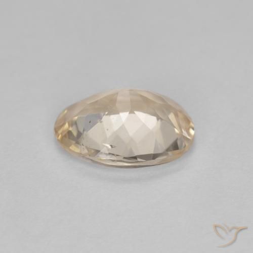 Morganite Dorato chiaro naturale da 0.79 ct, Ovale, VS