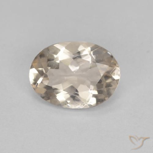 0.99ct Naturale Dorato chiaro Morganite, Ovale, VS