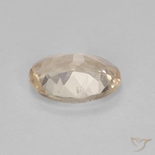 Morganite Dorato chiaro naturale da 0.99 ct, Ovale, VS
