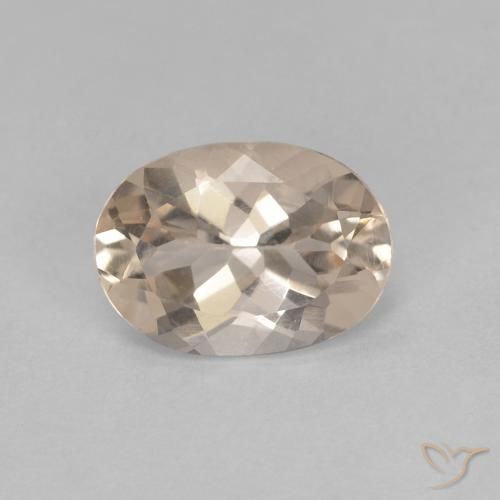 0.92ct Naturale Dorato chiaro Morganite, Ovale, VVS