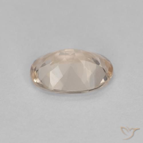 Morganite Dorato chiaro naturale da 0.92 ct, Ovale, VVS