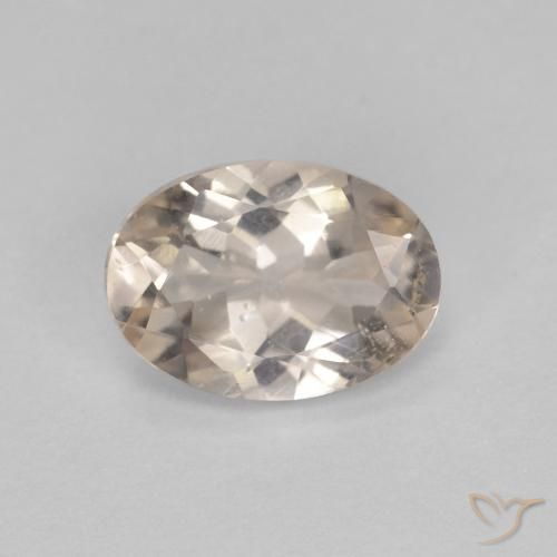 0.92ct Naturale Dorato chiaro Morganite, Ovale, VS