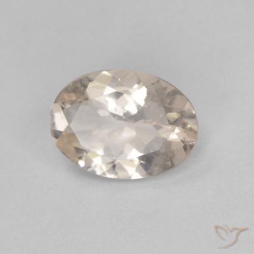 Morganite Dorato chiaro naturale da 0.92 ct, Ovale, VS