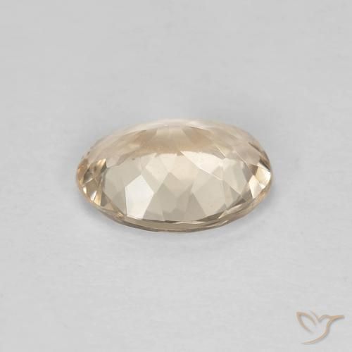 Morganite Dorato chiaro naturale da 1.00 ct, Ovale, VVS-VS