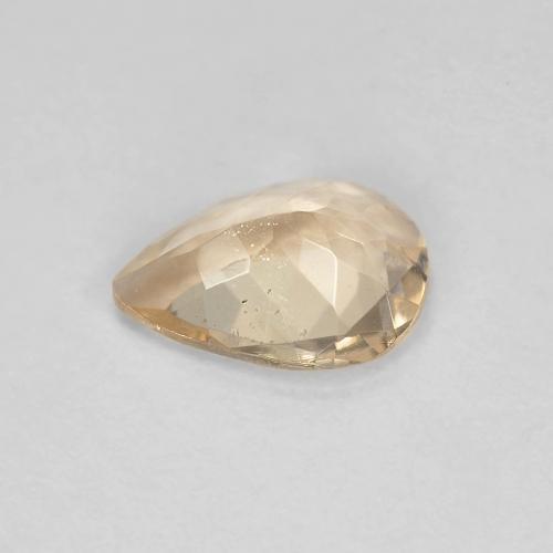 Morganite Arancione chiaro naturale da 0.78 ct, Forma a pera, VS