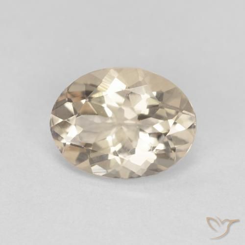 Morganite Dorato chiaro naturale da 1.04 ct, Ovale, VS