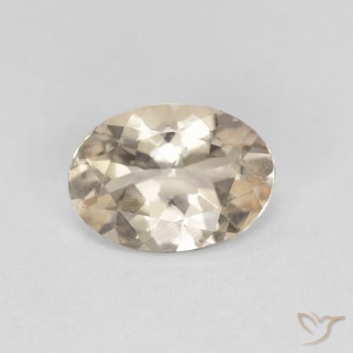 0.86ct Naturale Dorato chiaro Morganite, Ovale, VVS-VS