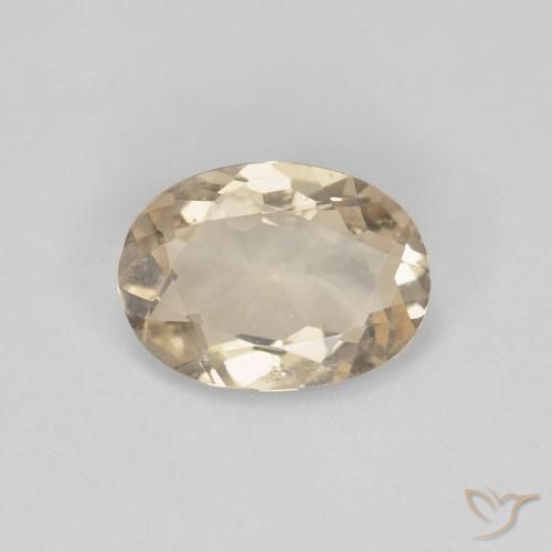 Morganite Dorato chiaro naturale da 0.81 ct, Ovale, VS