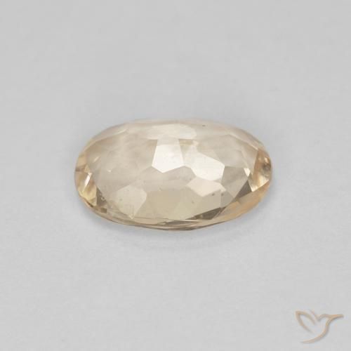 Morganite Dorato chiaro naturale da 0.81 ct, Ovale, VS