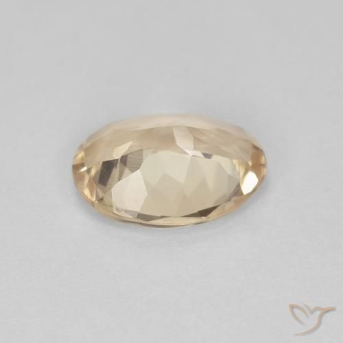 Morganite Dorato chiaro naturale da 0.92 ct, Ovale, VS