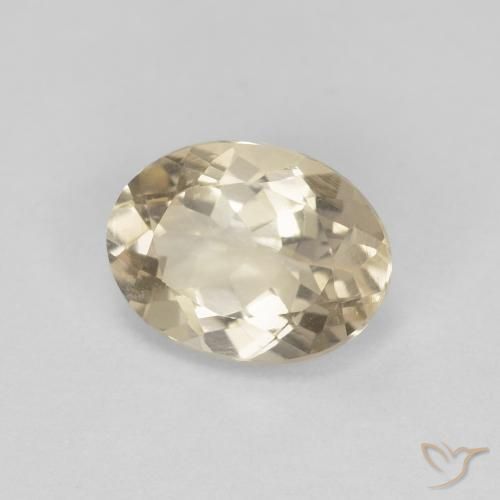 Morganite Dorato chiaro naturale da 1.06 ct, Ovale, VVS