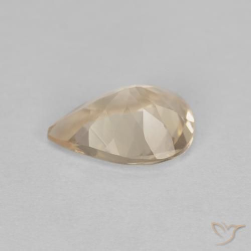 Morganite Dorato chiaro naturale da 0.86 ct, Forma a pera, VS