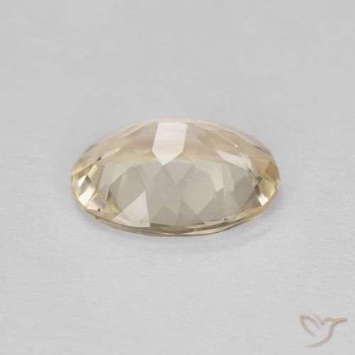 Morganite Dorato chiaro naturale da 0.97 ct, Ovale, VVS-VS