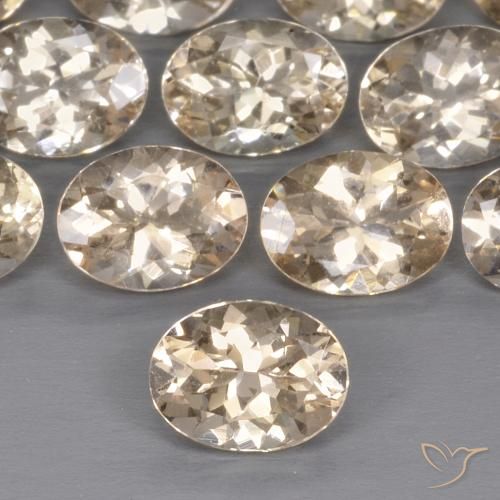 1.09ct Naturale Dorato chiaro Morganite, Ovale, VS