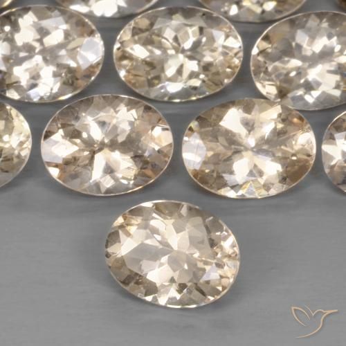 Morganite Dorato chiaro naturale da 1.09 ct, Ovale, VS