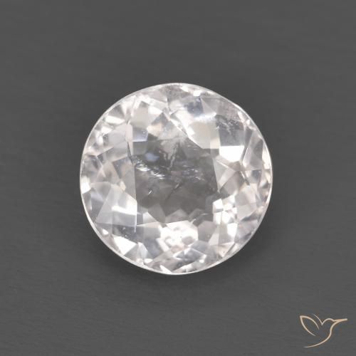 1.11ct Naturale Rosa chiaro Morganite, Rotondo, VS