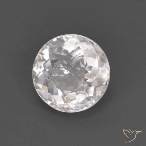 Morganite Rosa chiaro naturale da 1.11 ct, Rotondo, VS