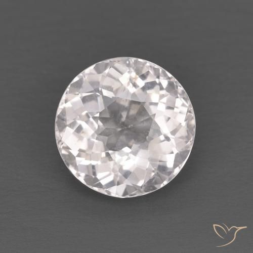 1.25ct Naturale Rosa chiaro Morganite, Rotondo, VS