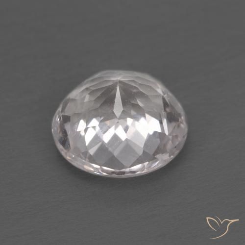 Morganite Rosa chiaro naturale da 1.25 ct, Rotondo, VS
