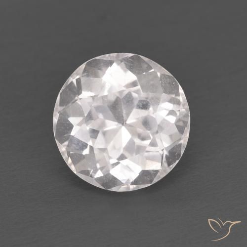 Morganite Rosa chiaro naturale da 1.25 ct, Rotondo, VS