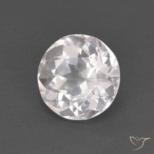 Morganite Rosa chiaro naturale da 1.25 ct, Rotondo, VS