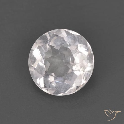 Morganite Rosa chiaro naturale da 1.11 ct, Rotondo, VS