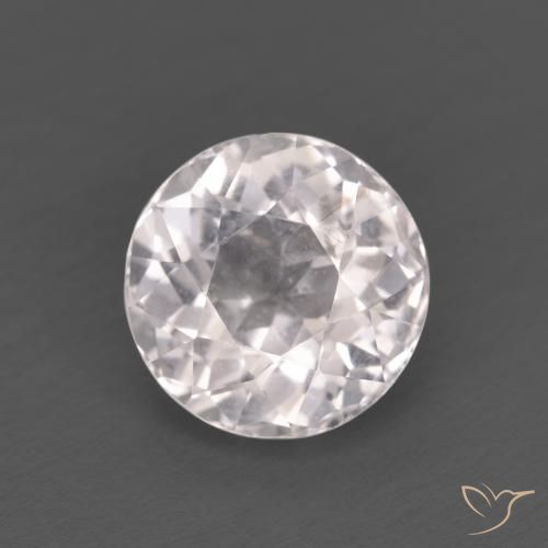 1.32ct Naturale Rosa chiaro Morganite, Rotondo, VS