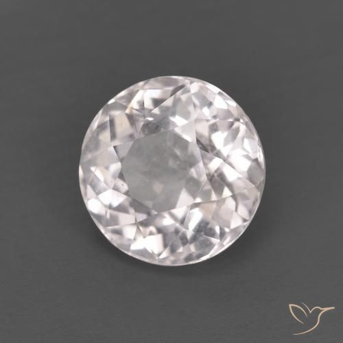 Morganite Rosa chiaro naturale da 1.32 ct, Rotondo, VS
