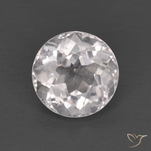 Morganite Rosa chiaro naturale da 1.33 ct, Rotondo, VS