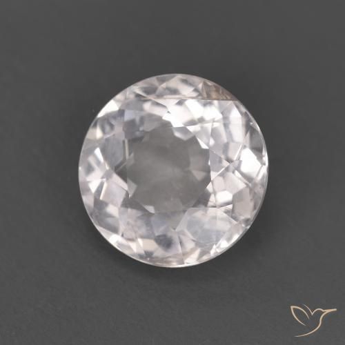 Morganite Rosa chiaro naturale da 1.14 ct, Rotondo, VS